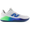 New Balance Men’s Fresh Foam 3000 V7 Turf-Trainer(White/Electric Jade/Bright Lapis)