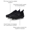 New Balance Men’s Fresh Foam X 3000 V6 Metal Baseball Shoes(Black/Black)