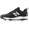 New Balance Men’s Fresh Foam X 3000 V6 Metal Baseball Shoes(Black/White Synthetic)
