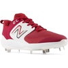 New Balance Men’s Fresh Foam X 3000 V6 Metal Baseball Shoes(Cardinal/White)
