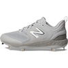 New Balance Men’s Fresh Foam X 3000 V6 Metal Baseball Shoes(Grey/White)