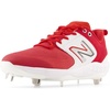 New Balance Men’s Fresh Foam X 3000 V6 Metal Baseball Shoes(Red/White)