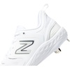 New Balance Men’s Fresh Foam X 3000 V6 Metal Baseball Shoes(White/Black)