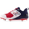New Balance Men’s Fresh Foam X 3000 V6 Metal Baseball Shoes(White/Navy Blue/Red)