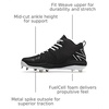 New Balance Men’s FuelCell 4040 V6 Mid-Metal Baseball Shoes(Black/White)