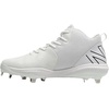 New Balance Men’s FuelCell 4040 V6 Mid-Metal Baseball Shoes(White/Black)