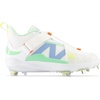 New Balance Men’s FuelCell Lindor V2 Metal Baseball Shoes(Optic White/Neon Dragonfly/Electric Jade)