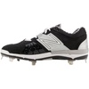 New Balance Men’s L3000V2 Metal Low Baseball Cleats(Black|silver)