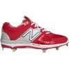New Balance Men’s L3000V2 Metal Low Baseball Cleats(Red/Silver)