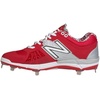 New Balance Men’s L3000V2 Metal Low Baseball Cleats(Red/Silver)