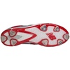 New Balance Men’s L3000V2 Metal Low Baseball Cleats(Red/Silver)