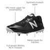 New Balance Men’s L4040v4 Metal Baseball Shoe(Black/Black)