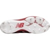 New Balance Men’s L4040v4 Metal Baseball Shoe(Black/Red/White)