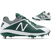 New Balance Men’s L4040v4 Metal Baseball Shoe(Green/White)