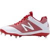 New Balance Men’s L4040v4 Metal Baseball Shoe(Red/White)