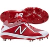 New Balance Men’s L4040v4 Metal Baseball Shoe(Red/White)