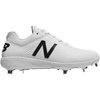 New Balance Men’s L4040v4 Metal Baseball Shoe(Synthetic White)