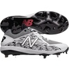 New Balance Men’s L4040v4 Metal Baseball Shoe(White/Camo Green)
