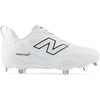 New Balance Women’s Fresh Foam X Velo V4 Metal Softball Shoes(White Synthetic/Black)