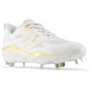 New Balance Women’s Fresh Foam X Velo V4 Metal Softball Shoes(White/Gold)