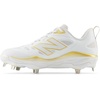 New Balance Women’s Fresh Foam X Velo V4 Metal Softball Shoes(White/Gold)