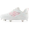 New Balance Women’s Fresh Foam X Velo V4 Metal Softball Shoes(White/Ultra Pink)
