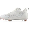 New Balance Women’s FuelCell Romero Duo V2 Metal Softball Shoe(White/Silver Metalic)