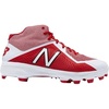 New Balance mens 4040 V4 Tpu Molded Mid Cut(Red/White)