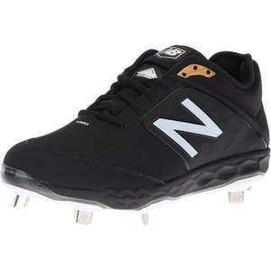New Balance Men’s 3000 V4 Metal Baseball Shoe(Synthetic Black/Black)