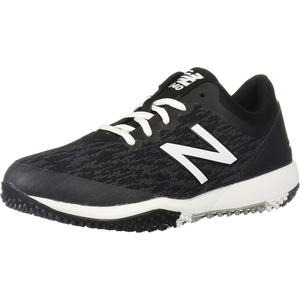 New Balance Men’s 4040 V5 Turf Baseball Shoe(Black/White)