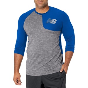 New Balance Men’s Baseball Assymetric Left 3/4 Sleeve(Team Royal)