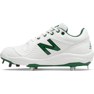 New Balance Men’s Fresh Foam 3000 V5 Metal Baseball Shoe(White | Green)