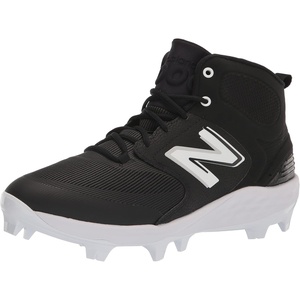 New Balance Mens Fresh Foam 3000 V6 Mid-moldedBaseball Shoe(Black/White)