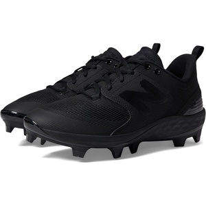 New Balance Men’s Fresh Foam 3000 V6 Molded Baseball Shoes(Black/Black)