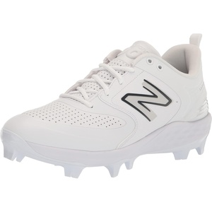 New Balance Men’s Fresh Foam 3000 V6 Molded Baseball Shoes(Synthetic White/White)