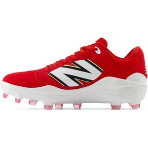 New Balance Men’s Fresh Foam 3000 V7 Molded Baseball Shoe(Team Red/White)