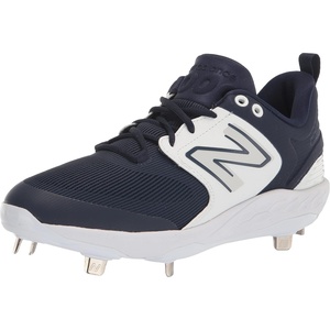New Balance Men’s Fresh Foam X 3000 V6 Metal Baseball Shoes(Navy/White)