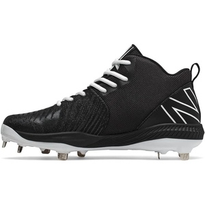 New Balance Men’s FuelCell 4040 V6 Mid-Metal Baseball Shoes(Black/White)