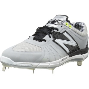 New Balance Men’s L3000V2 Metal Low Baseball Cleats(Grey/Black)