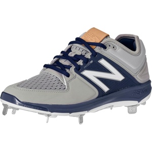 New Balance Men’s M3000v3 Metal Baseball Shoe(Grey/Navy)