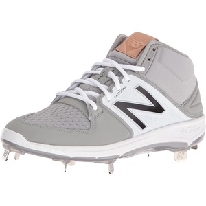 New Balance Men’s M3000v3 Metal Baseball Shoe(Grey/White)