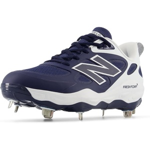 New Balance Women’s Fresh Foam X Velo V4 Metal Softball Shoes(Team Navy/White)
