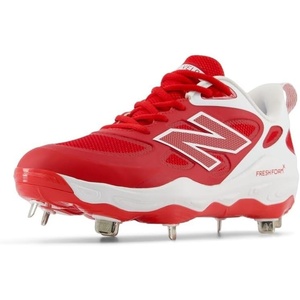 New Balance Women’s Fresh Foam X Velo V4 Metal Softball Shoes(Team Red/White)