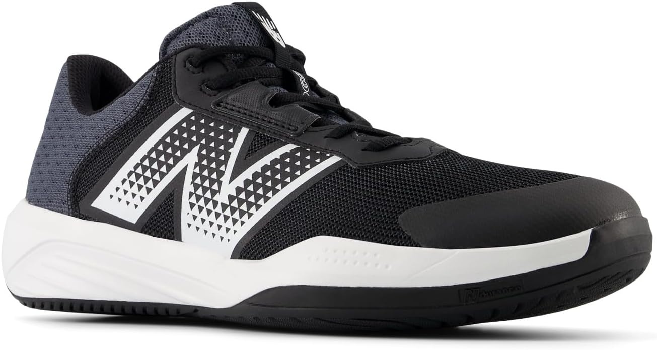 image:imageNew Balance Mens 696 V4 Hard Court Tennis ShoeBlackWhite