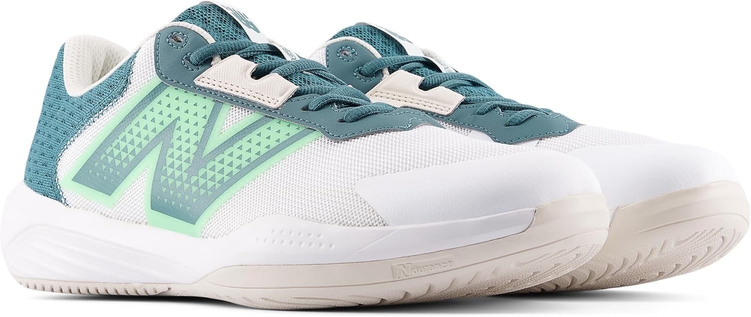 image:imageNew Balance Mens 696 V4 Hard Court Tennis ShoeWhiteGreen