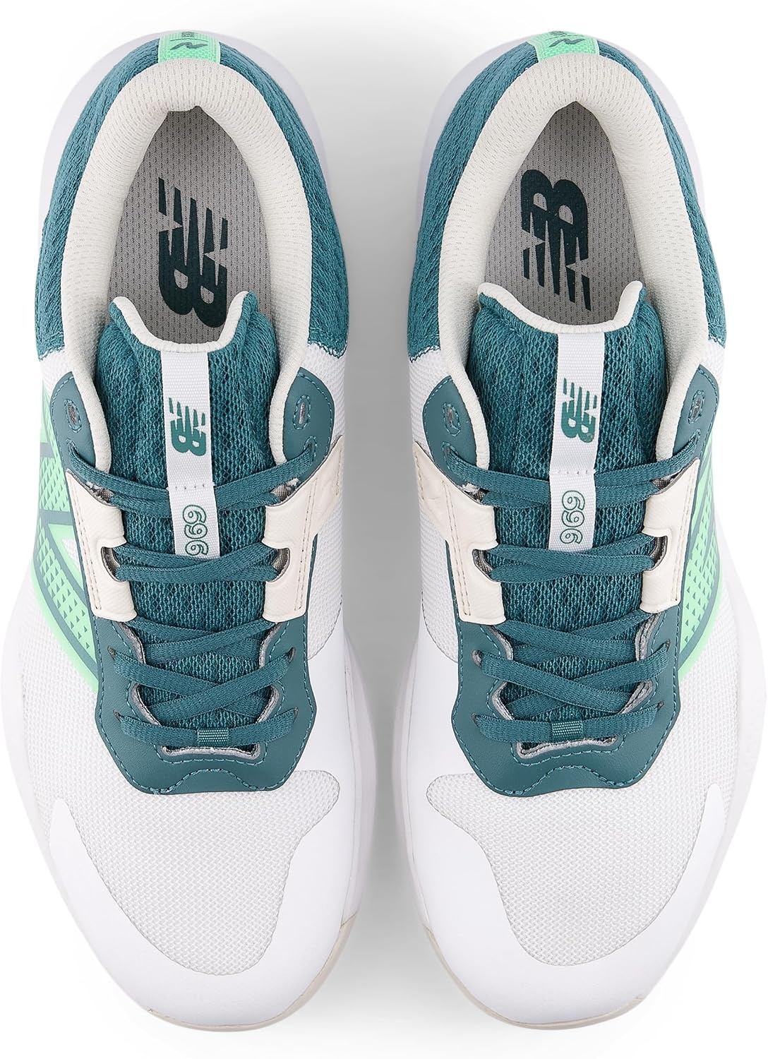 image:imageNew Balance Mens 696 V4 Hard Court Tennis ShoeWhiteGreen