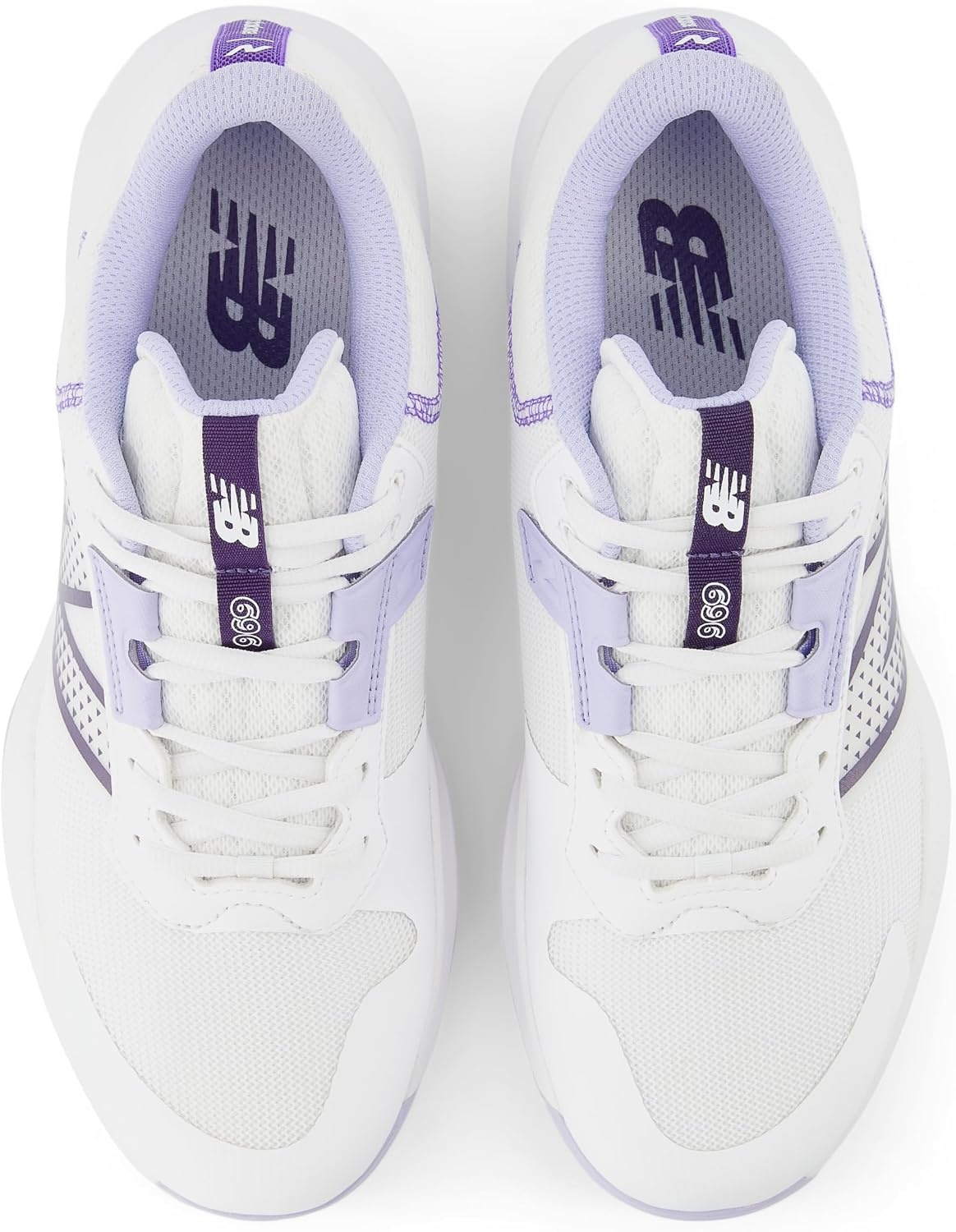 image:imageNew Balance Mens 696 V4 Hard Court Tennis ShoeWhiteGreyDusk Shower