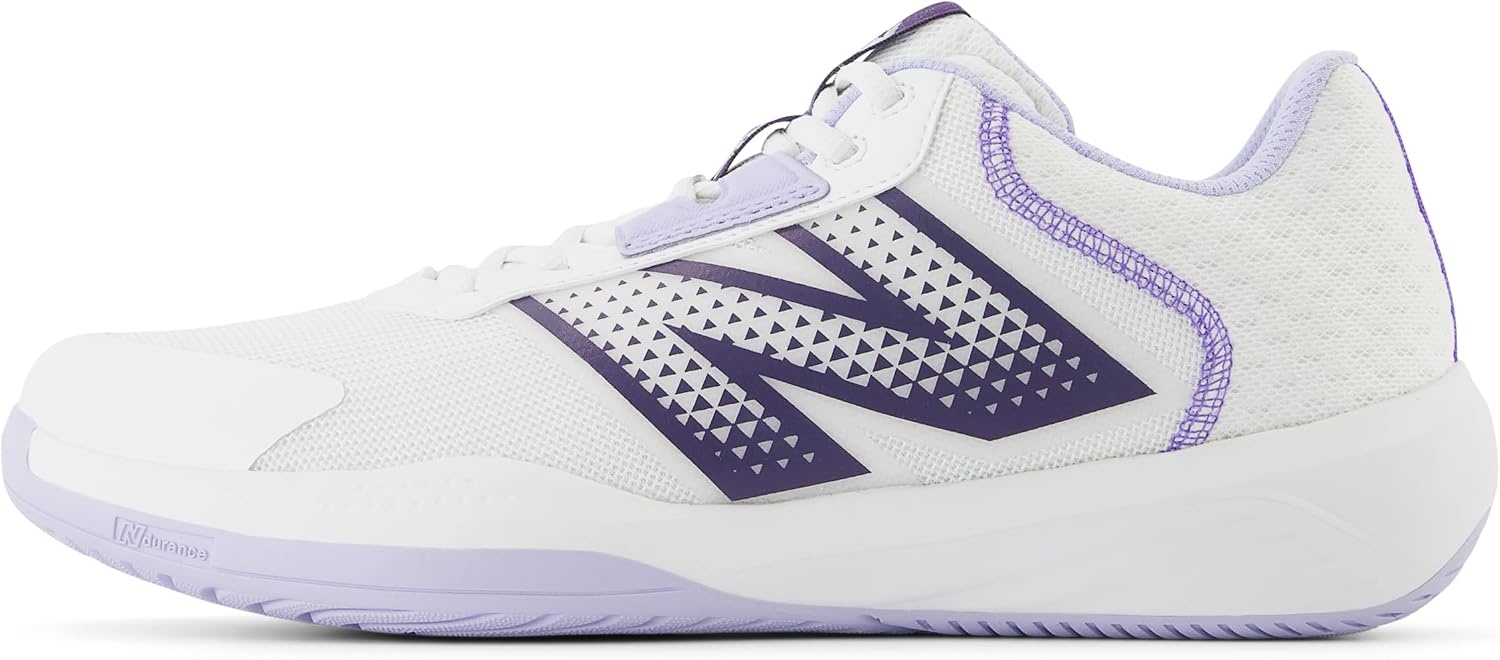 image:imageNew Balance Mens 696 V4 Hard Court Tennis ShoeWhiteGreyDusk Shower