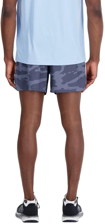 image:imageNew Balance Mens Accelerate 5 Inch Short 22Grey Print