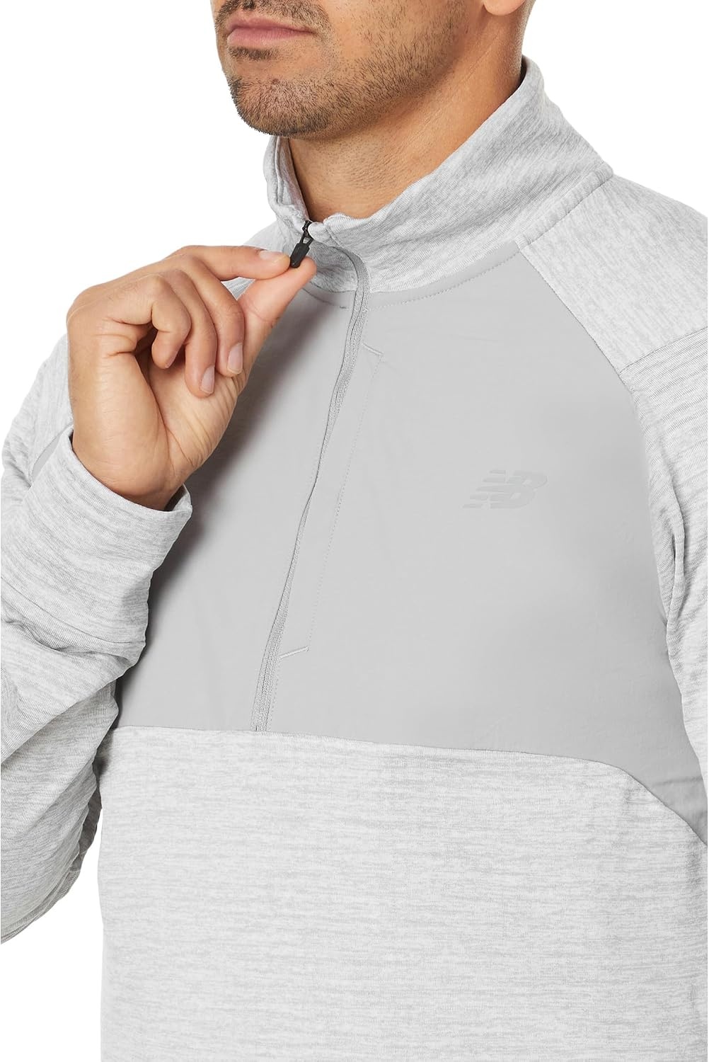 image:imageNew Balance Mens Athletics Heat Grid 12 ZipAthletic Grey
